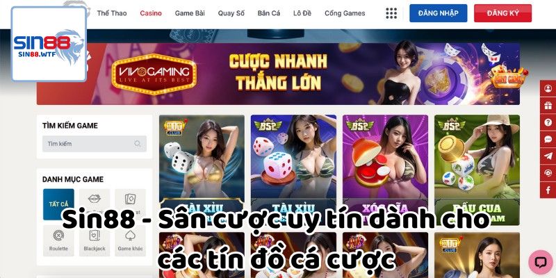 Casino Sin88 - Sân cược uy tín 