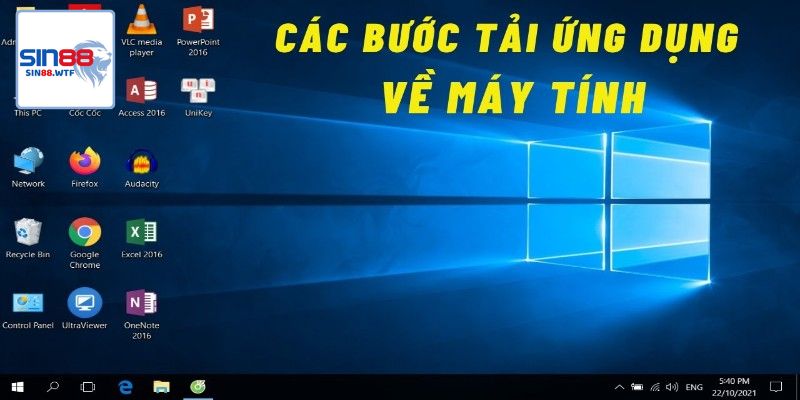 Tải app Sin88 trên laptop 