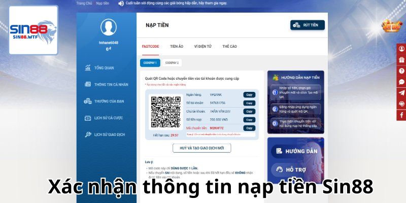 Xác nhận thông tin chính xác